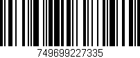 Código de barras (EAN, GTIN, SKU, ISBN): '749699227335'