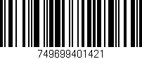 Código de barras (EAN, GTIN, SKU, ISBN): '749699401421'
