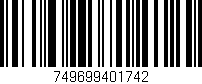 Código de barras (EAN, GTIN, SKU, ISBN): '749699401742'