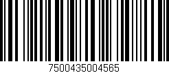 Código de barras (EAN, GTIN, SKU, ISBN): '7500435004565'