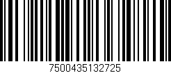 Código de barras (EAN, GTIN, SKU, ISBN): '7500435132725'