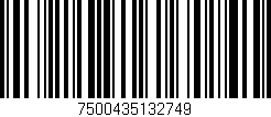 Código de barras (EAN, GTIN, SKU, ISBN): '7500435132749'