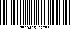 Código de barras (EAN, GTIN, SKU, ISBN): '7500435132756'
