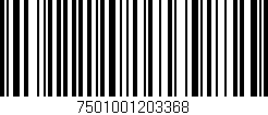 Código de barras (EAN, GTIN, SKU, ISBN): '7501001203368'