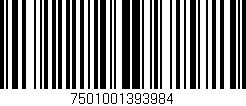 Código de barras (EAN, GTIN, SKU, ISBN): '7501001393984'