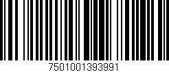 Código de barras (EAN, GTIN, SKU, ISBN): '7501001393991'