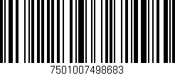 Código de barras (EAN, GTIN, SKU, ISBN): '7501007498683'