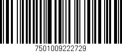 Código de barras (EAN, GTIN, SKU, ISBN): '7501009222729'