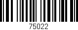 Código de barras (EAN, GTIN, SKU, ISBN): '75022'