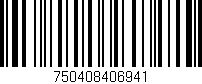 Código de barras (EAN, GTIN, SKU, ISBN): '750408406941'