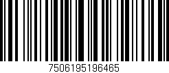 Código de barras (EAN, GTIN, SKU, ISBN): '7506195196465'