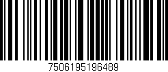 Código de barras (EAN, GTIN, SKU, ISBN): '7506195196489'