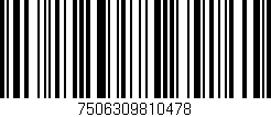 Código de barras (EAN, GTIN, SKU, ISBN): '7506309810478'