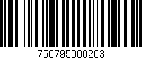Código de barras (EAN, GTIN, SKU, ISBN): '750795000203'