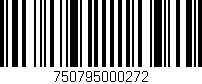 Código de barras (EAN, GTIN, SKU, ISBN): '750795000272'