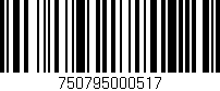 Código de barras (EAN, GTIN, SKU, ISBN): '750795000517'