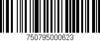 Código de barras (EAN, GTIN, SKU, ISBN): '750795000623'