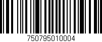Código de barras (EAN, GTIN, SKU, ISBN): '750795010004'