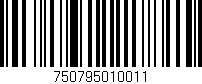 Código de barras (EAN, GTIN, SKU, ISBN): '750795010011'