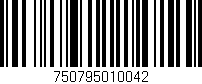 Código de barras (EAN, GTIN, SKU, ISBN): '750795010042'