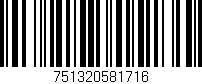 Código de barras (EAN, GTIN, SKU, ISBN): '751320581716'