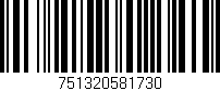 Código de barras (EAN, GTIN, SKU, ISBN): '751320581730'