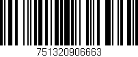 Código de barras (EAN, GTIN, SKU, ISBN): '751320906663'