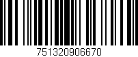 Código de barras (EAN, GTIN, SKU, ISBN): '751320906670'