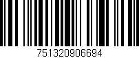 Código de barras (EAN, GTIN, SKU, ISBN): '751320906694'
