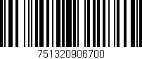 Código de barras (EAN, GTIN, SKU, ISBN): '751320906700'