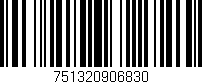 Código de barras (EAN, GTIN, SKU, ISBN): '751320906830'