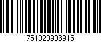 Código de barras (EAN, GTIN, SKU, ISBN): '751320906915'
