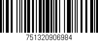 Código de barras (EAN, GTIN, SKU, ISBN): '751320906984'