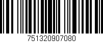 Código de barras (EAN, GTIN, SKU, ISBN): '751320907080'