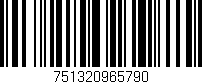 Código de barras (EAN, GTIN, SKU, ISBN): '751320965790'