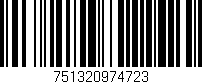 Código de barras (EAN, GTIN, SKU, ISBN): '751320974723'