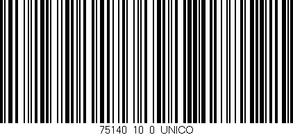 Código de barras (EAN, GTIN, SKU, ISBN): '75140_10_0_UNICO'