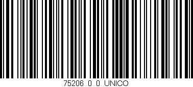 Código de barras (EAN, GTIN, SKU, ISBN): '75206_0_0_UNICO'