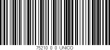 Código de barras (EAN, GTIN, SKU, ISBN): '75210_0_0_UNICO'