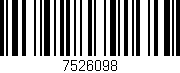 Código de barras (EAN, GTIN, SKU, ISBN): '7526098'