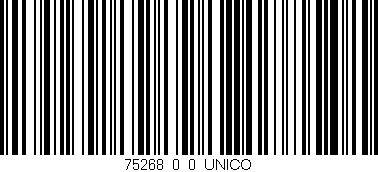 Código de barras (EAN, GTIN, SKU, ISBN): '75268_0_0_UNICO'