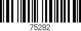 Código de barras (EAN, GTIN, SKU, ISBN): '75292'