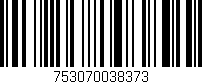 Código de barras (EAN, GTIN, SKU, ISBN): '753070038373'