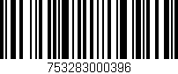 Código de barras (EAN, GTIN, SKU, ISBN): '753283000396'