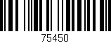 Código de barras (EAN, GTIN, SKU, ISBN): '75450'