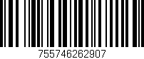 Código de barras (EAN, GTIN, SKU, ISBN): '755746262907'