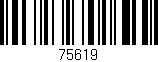 Código de barras (EAN, GTIN, SKU, ISBN): '75619'
