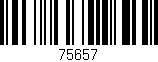 Código de barras (EAN, GTIN, SKU, ISBN): '75657'