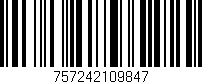 Código de barras (EAN, GTIN, SKU, ISBN): '757242109847'