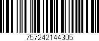 Código de barras (EAN, GTIN, SKU, ISBN): '757242144305'